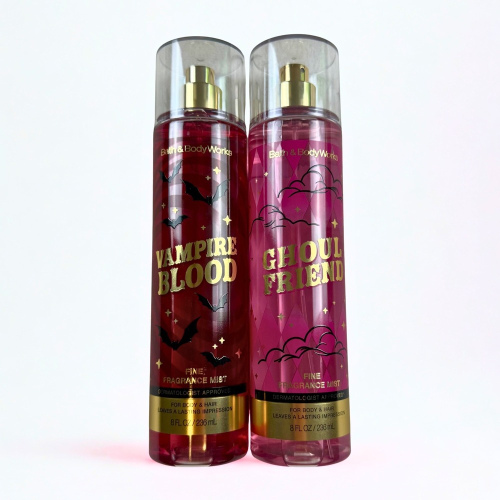Bath & Body Works Fragrance Mist 8oz Vampire Blood Ghoul Friend Set Body Spray